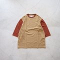 EEL Products - ユルリTee 3/4 2tone  Coyote×Brick