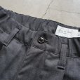 STILL BY HAND - SUMMER WOOL WIDE PANTS [PT08241] Charcoal