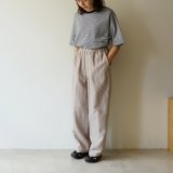 【women's】STILL BY HAND WM - SEMI WIDE RELAXED PANTS Greige