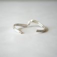 MEXICANJEWELRY - TAXCO SILVER BANGLE 925"curve"