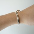 MEXICANJEWELRY - TAXCO SILVER BANGLE 925"curve"