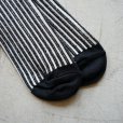 ORGANIC STRIPED FLOAT KNITTING SOCKS Black