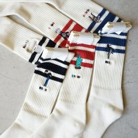 decka-Quality socks-by BRÚ NA BÓINNE - 80's SKATER SOCKS "Embroidery"