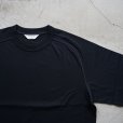 STILL BY HAND - HIGH TWIST LONG SLEEVE TEE [CS05243] Black Navy