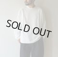 STILL BY HAND - High twist long sleeve tee / White