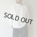 STILL BY HAND - High twist long sleeve tee / White
