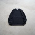 STILL BY HAND - HIGH TWIST LONG SLEEVE TEE [CS05243] Black Navy