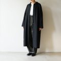 【women's】 STILL BY HAND WM - SILK NEP TWILL COAT / Black