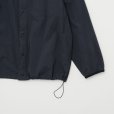 STILL BY HAND - GARMENT DYE SHIRT BLOUSON [BL01243] Black Navy