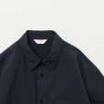 STILL BY HAND - GARMENT DYE SHIRT BLOUSON [BL01243] Black Navy