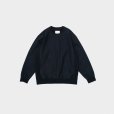 STILL BY HAND - MERCERISED COTTON SWEATSHIRT [CS09243] Dark Navy