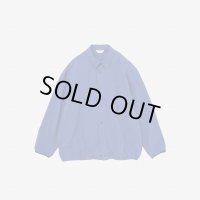 STILL BY HAND - GARMENT DYE SHIRT BLOUSON Royal Blue