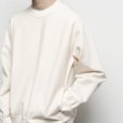 画像14: 【size 50 のみ】STILL BY HAND - MERCERISED COTTON SWEAT SHIRT Ecru