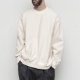 画像13: 【size 50 のみ】STILL BY HAND - MERCERISED COTTON SWEAT SHIRT Ecru