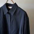 [Lady's] STILL BY HAND WM - REGULAR COLLAR SHIRT [SH01243WM] Navy