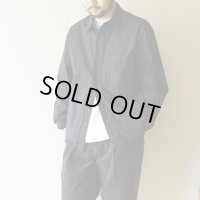 STILL BY HAND - GARMENT DYE SHIRT BLOUSON Black Navy