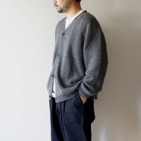 STILL BY HAND - ALPACA FLUFFY CARDIGAN Grey