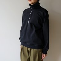 ●20%OFF●[LADY'S] STILL BY HAND WM - HALF ZIP CUTSEW Black Navy