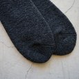 SHOWATABE - WASHABLE WOOL PILE SOCKS [SW-03] Black