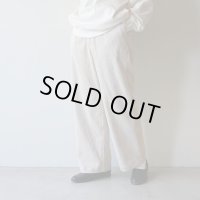 [Lady's] STILL BY HAND WM - CORDUROY PANTS Ecru