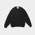 STILL BY HAND - SILK MIXED CREWNECK SWEATER [KN01244] Black