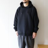 STILL BY HAND - SWEAT PULLOVER PARKA Black