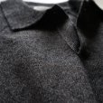 STILL BY HAND - POLO SWEATER [KN04244] Charcoal