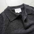 STILL BY HAND - POLO SWEATER [KN04244] Charcoal