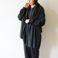 STILL BY HAND - CASHMERE MIX STOLE Charcoal