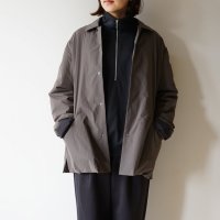 STILL BY HAND - PADDED SHIRT BLOUSON Charcoal Brown