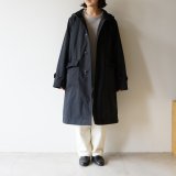 [UNISEX] (size 46 のみ)STILL BY HAND -  HOODED COAT WITH LINER Black