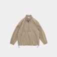 STILL BY HAND - STAND COLLAR ANORAK [BL03244] Beige