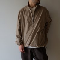 STILL BY HAND - STAND COLLAR ANORAK Beige