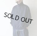STILL BY HAND - STAND COLLAR SWEAT SHIRTS Dark Navy