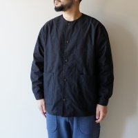 JACKMAN - BACK NEP COLLARLESS JACKET Black