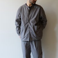 JACKMAN - BACK NEP COLLARLESS JACKET True Gray