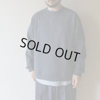 [size46のみ] STILL BY HAND - Pima cotton sweat shirt / Slate Blue