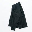 STILL BY HAND - Garment dye over shirt [SH03251] / Green Charcoal