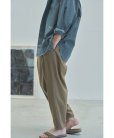 STILL BY HAND - Summer wool wide pants [PT06251] / Dusty Brown