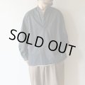 [size46のみ] STILL BY HAND - Garment dye over shirt / Green Charcoal