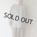STILL BY HAND - High twist long sleeve tee / Greige