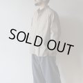 [size46のみ] STILL BY HAND - Garment dye over shirt / Khaki Beige
