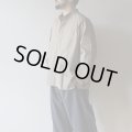 [size46のみ] STILL BY HAND - Garment dye over shirt / Khaki Beige