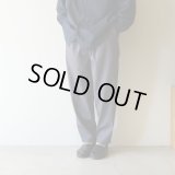[size44のみ] STILL BY HAND - Creasy waist easy pants / Blue Grey