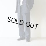 [size44のみ] STILL BY HAND - Cupro mixed straight pants / Dark Navy