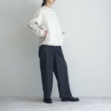 【women's】 STILL BY HAND WM - Pima cotton sweat shirt / Ecru