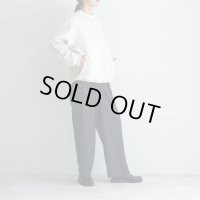 【women's】STILL BY HAND WM - Pima cotton sweat shirt / Ecru