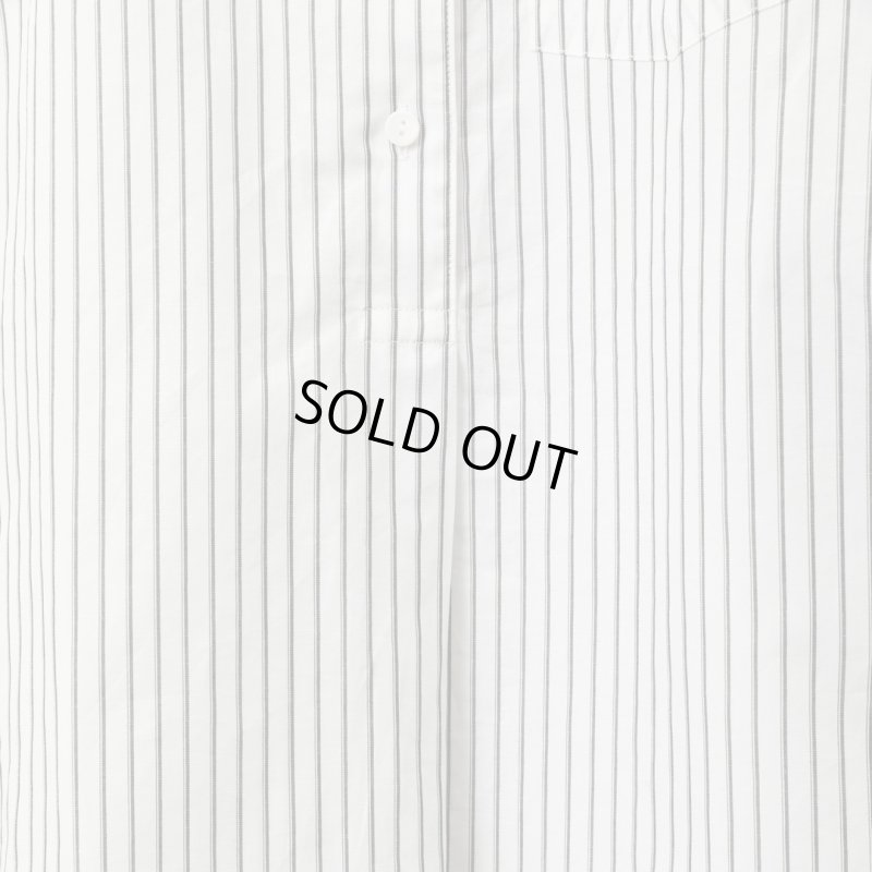 STILL BY HAND WM - Striped pullover shirt [SH02251WM] / White Stripe