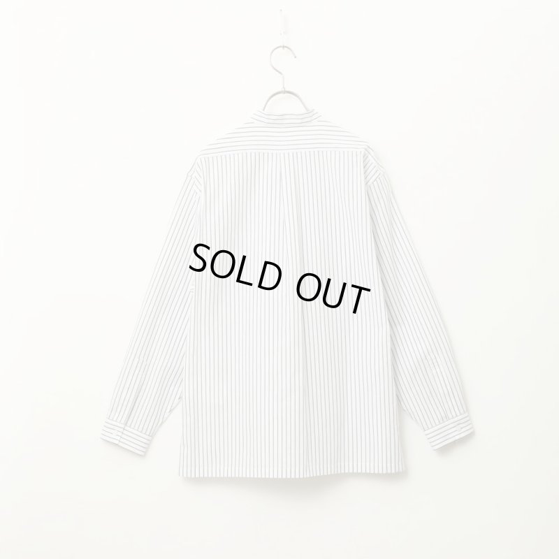 STILL BY HAND WM - Striped pullover shirt [SH02251WM] / White Stripe