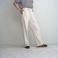 【women's】 STILL BY HAND WM - Pima cotton sweat pants / Ink Black